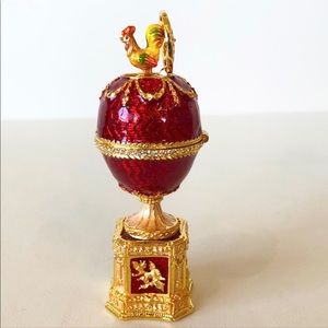 AKM(Faberge )Egg Chanticleer 8cm